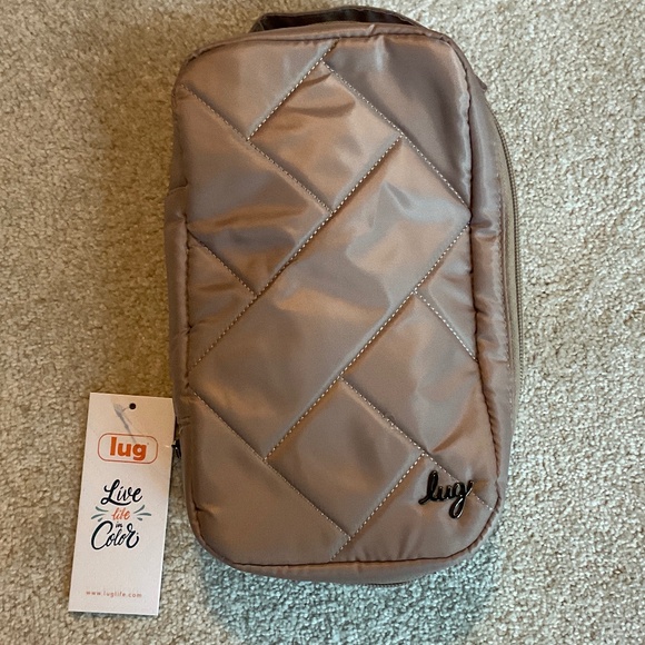 Lug Hover Cosmetic Pouch Sand Taupe NWT - Picture 8 of 10